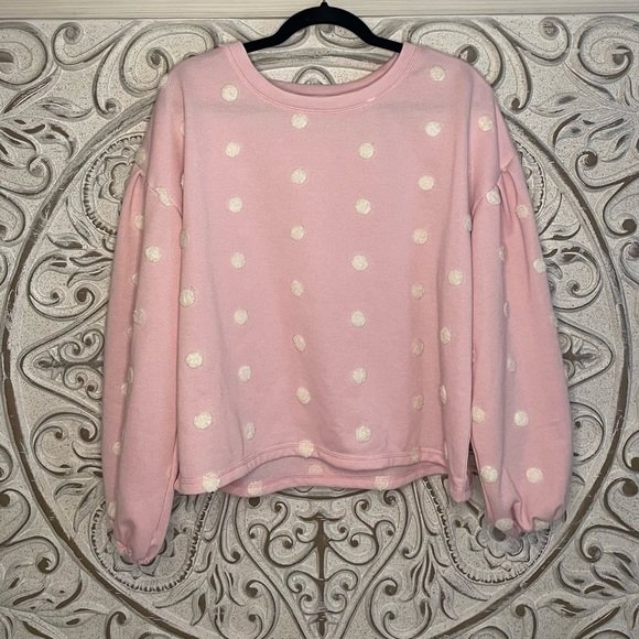 Blu Pepper long sleeve polka dot blouse. NWOT Small. - Picture 1 of 1